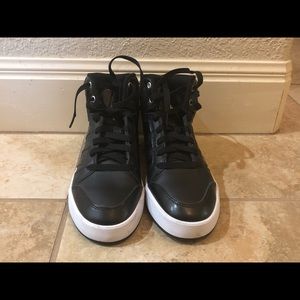 Black high top Adidas